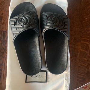 Black Authentic Women’s Gucci Slides